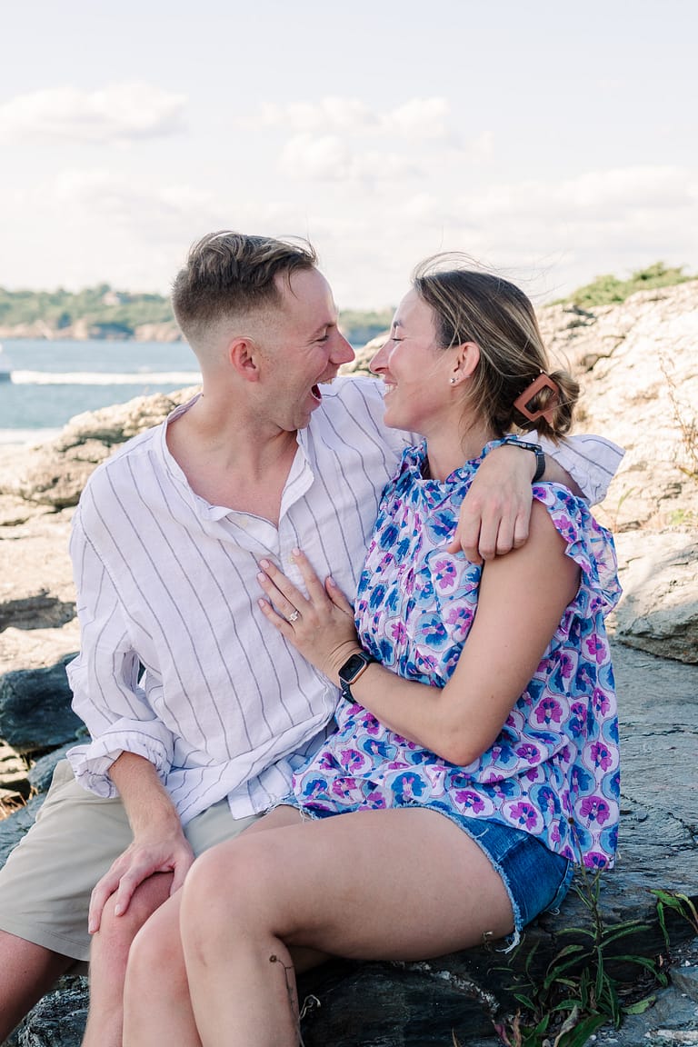 Newport Lighthouse Proposal | Kyle + Beth