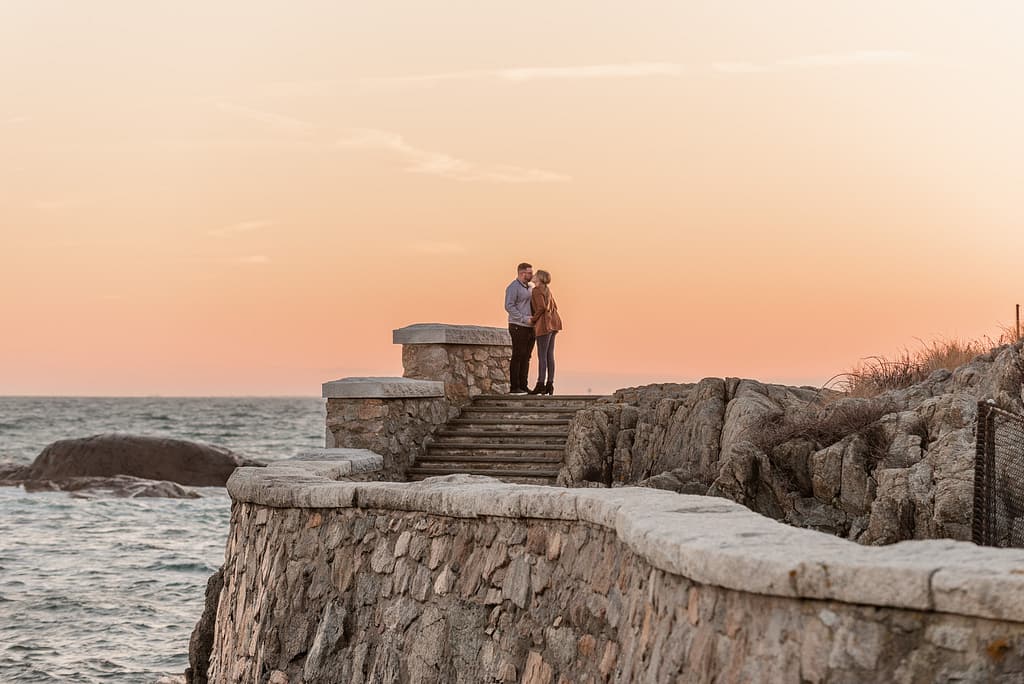proposal at ledge road on cliff walk