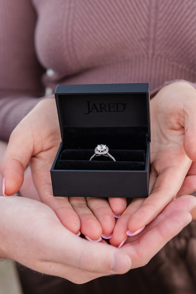 diamond engagement ring from Jared's