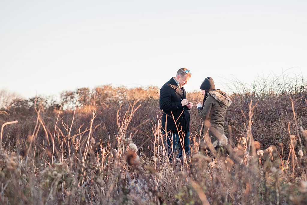 man proposes at sachuest point national wildlife refuge