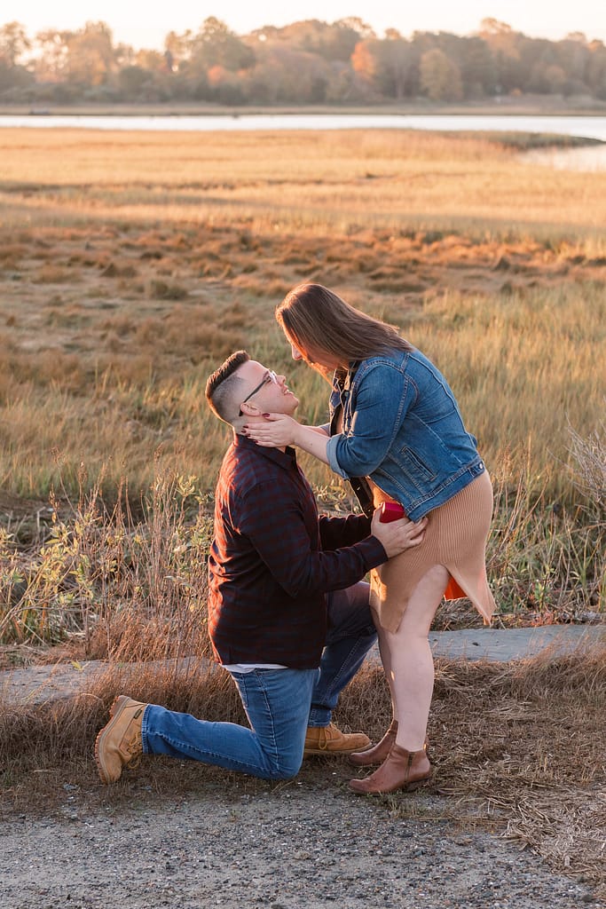 Surprise Proposal at Colt State Park | Andrew + Jess